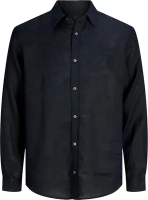 Produktbild von Jack And Jones - Hemd für Herren, Leinen FS12393 (M) (Schwarz)