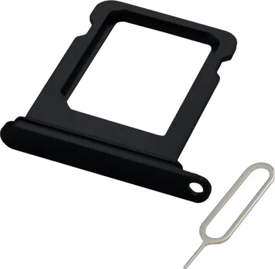 Produktbild von MMOBIEL SIM-Kartenhalter Für iPhone 13 mini - SIM-Tray - SIM-Kartensteckplatz - Schwartz