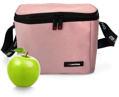 Lunchtas 4 l, roze meliert, Isolierend, Polyester