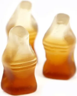 Produktbild von Fruchtgummi Colaflaschen ohne Zucker Menge:300g