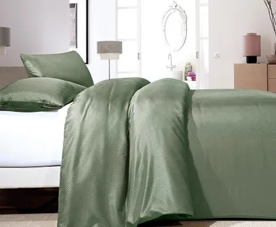 Zdjęcie produktu dla Prześcieradło satynowe SATIN-GREEN, 200 x 220 cm, ZENSAZACE