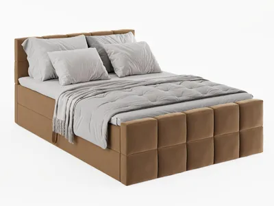 Produktbild von KONTINENTALBETT Vanessa 186/223 cm, in Beige, Velours-Stoff, Bettkasten, Matratze, Topper