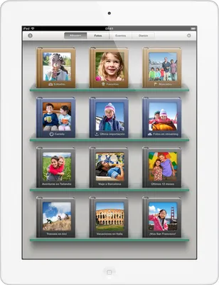 Produktbild von Apple iPadMD527FD/A 24,6 cm (9,7 Zoll) (IPS-Technologie (In-Plane-Switching), Retina-Display) 64 GB Tablet-PC - Apple A6X Prozessor - Weiß - iOS 6 - Multi-Touch 2048 x 1536 Display - Bluetooth - LED Hintergrundbeleuchtung - Slate