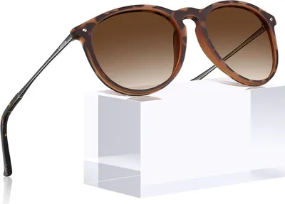 Image de CARFIA Lunettes de soleil polarisées vintage UV400 Femme Homme - Monture ultra légère