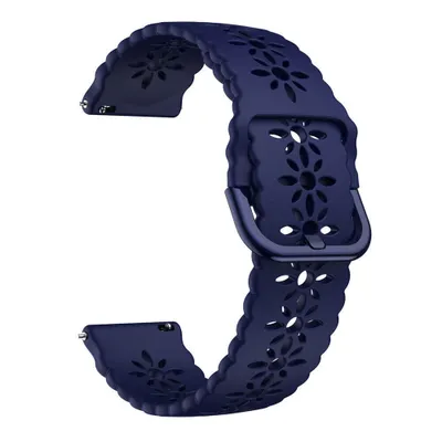 Produktbild von Strap-it Silikonarmband mit Muster – passend für Polar Ignite 3 (Dunkelblau)