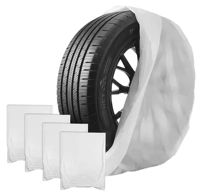 Immagine prodotto di Set di 4 sacchi protettivi, coperture impermeabili per pneumatici, ideali per lo stoccaggio e il trasporto, dimensioni 100 x 100 cm