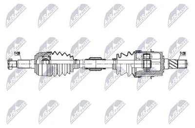 Produktbild von Antriebswelle 664 mm, Vorderachse links, 28 Zähne Differenzial- & Radseite