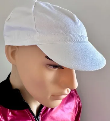 Produktbild von Retro Radsportmütze Weiß