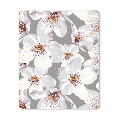 Produktbild von MuchoWow® Mauspad Mousepad Blumen - Sakura - Muster 30x40 cm - Mousepads - Maus Mat - Pad - Mausunterlage - Mausmatten