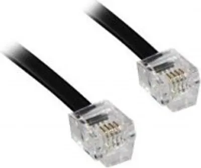 Produktbild von Modular-/ Westernkabel RJ11/RJ14-Stecker > RJ11/RJ14-Stecker, 6P4C, 3m