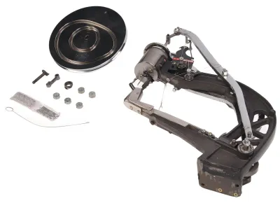 Produktbild von Schuhreparaturmaschine mit Handkurbel, robustes Metall, benutzerfreundliche Crimpplatte, Lederschuhnähmaschine für den Heimgebrauch