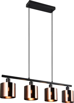 Immagine prodotto di Lampada a sospensione, 4 luci, bronzo nero, L 75 cm