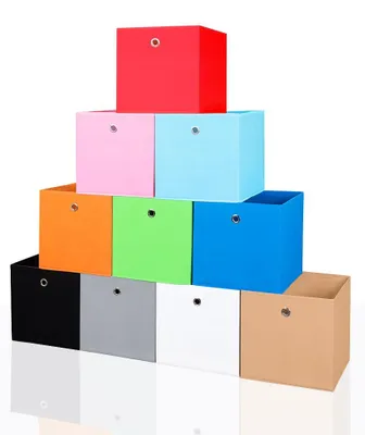 Produktbild von Faltbox Faltkiste Regalkorb Regalkiste Regalbox Aufbewahrungsbox Spielkiste Staubox Korb, Farbe:Blau