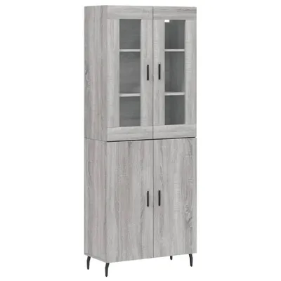 Image de Buffet haut Sonoma gris 69,5x34x180 cm Bois d'ingénierie