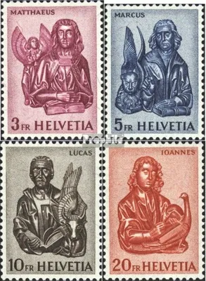 Produktbild von Briefmarken Schweiz 1961 Mi 738-741 (kompl.Ausgabe) gestempelt Freimarken