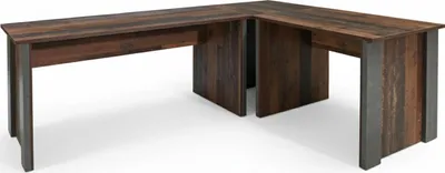 Produktbild von Eckschreibtisch Arbeitstisch CLIF - Old Wood Vintage und Beton Optik
