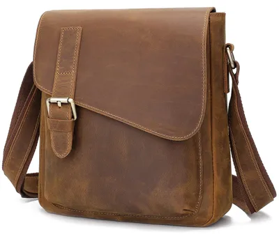 Image de Sac messager en cuir Augus, sac à bandoulière, sac à dos, sacs, portefeuille