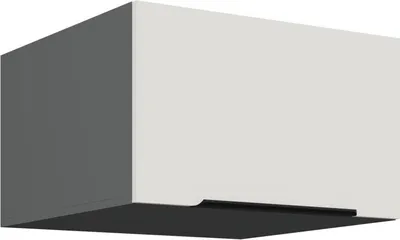 Immagine prodotto di Mobile alto profondo con ante a battente LUNARA - larghezza 60 cm, bianco / antracite