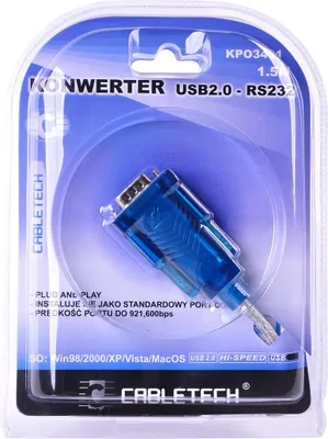 Image de KPO3431-1.5 Câble convertisseur USB 2.0 - RS232 (DB9M)