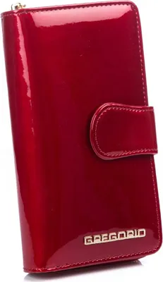 Produktbild von Gregorio Damen Geldbörse Echt Leder Geldbeutel Portemonnaie groß Rot