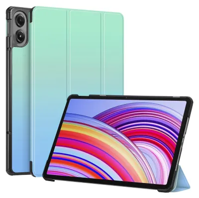 Produktbild von Fintie Hülle für Xiaomi Redmi Pad Pro 12.1 Zoll 2024 - Ultra Schlank Superleicht Kunstleder Schutzhülle Cover mit Auto Schlaf/Wach Funktion, Meeres Ombre