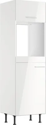 Produktbild von Optifit Backofen/Kühlumbauschrank für 88er Einbaukühlschrank Rurik986 BxTxH 60 x 58,4 x 211,8 cm weiß glänzend zerlegt A