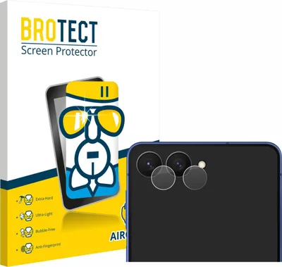 Produktbild von BROTECT Schutzglas für Samsung Galaxy Z Flip 7 (NUR Kameraschutz) Schutzfolie Panzer Folie Glas Display Schutz klar