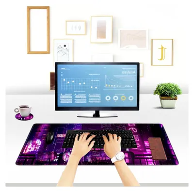 Produktbild von Erweitertes Gaming-Mauspad mit ergonomischen Handgelenkstützen-Set