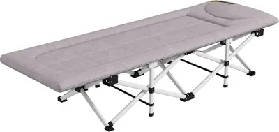 Immagine prodotto di Fortuna Lai Lettino da campeggio pieghevole con borsa per riporlo, lettino da campeggio con borsa per il trasporto, portata massima 200 kg, Oxford, 200x65x42 cm