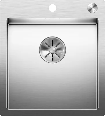 Produktbild von BLANCO Spüle CLARON 400-IF/A Edelstahl Seidenglanz mit InFino®-Ventil u. PushControl® / Edelstahlbecken