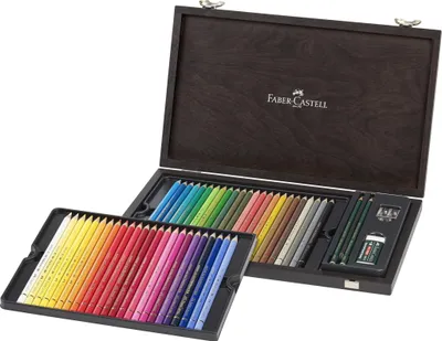 Produktbild von Faber Castell Farbstift Polychromos 3,8mm 48er Holzkoffer
