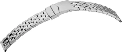 Produktbild von Minott Uhrenarmband 20mm Edelstahl silberfarben Sicherheitsschließe