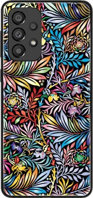 Produktbild von König Design Hülle kompatibel mit Samsung Galaxy A33 5G Kunststoff Soft Handyhülle - Handy Case Blumenmuster