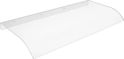 Obrázok produktu pre JOIEYOU baldachýn na vchodové dvere 100x50 cm baldachýn na vchodové dvere ochrana proti UV žiareniu baldachýn na vchodové dvere oblúkový baldachýn priehľadný PP plast