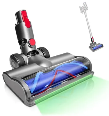 Produktbild von Bürste Kompatibel mit Dyson Staubsauger V7, V8, V10, V11, V15, SV10, SV11, SV16, Staubsauger Elektrobürste mit Staubdetektionsfunktion, Bodendüse