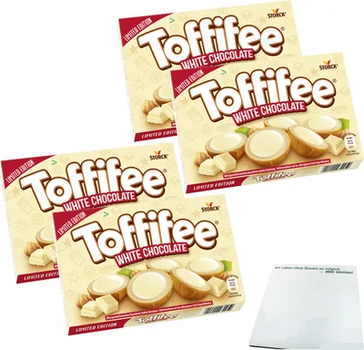 Produktbild von Toffifee White Chocolate Office Pack (4x125g Packung) + usy Block