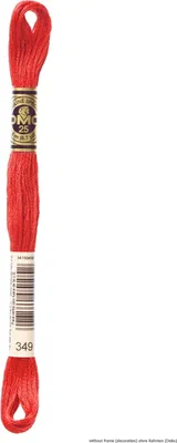 Produktbild von DMC Stickgarn Mouline Special 117MC -349, 6-fädig, 8m