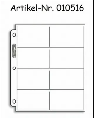Produktbild von Ultra Pro - 8-Pocket Platinum Page - with 3-1/2" X 2-3/4" Pockets (100)