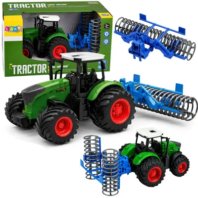 Obrázek produktu pro Zemědělský zemědělský traktor s válečkem zeleným 1:24