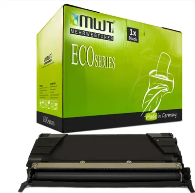 Produktbild von 1 Mehrwegtoner kompatible Lasertoner ersetzt Lexmark 00C746H1KG Schwarz