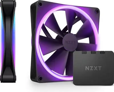 Obrázek produktu pro NZXT F Series F140 RGB DUO - Gehäuselüfter - 140 mm - Schwarz (RF-D14DF-B1)