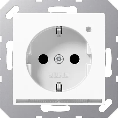 Immagine prodotto di A 1520-O WW LNW SCHUKO-Steckdose 16A 250V LED-Orient.licht ws - SCHUKO-Steckdose - 16 A 250 V ~ (A1520-OWWLNW)