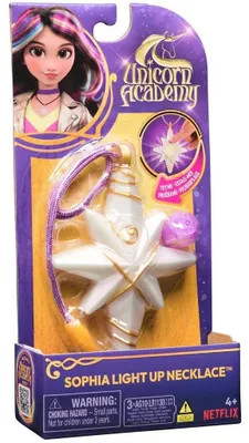Produktbild von Unicorn Academy Schmuckset - Sophias Kette mit magischen Lichteffekten und Ring, passend zur beliebten Netflix-Serie, Unicorn Academy, 4 Jahr(e)