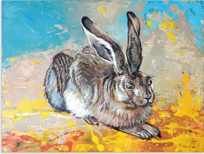 Produktbild von ARTland Wandbild Alu für Innen & Outdoor Feldhase Größe: 120x90 cm