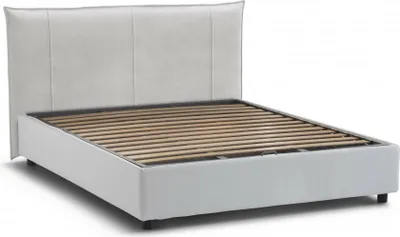 Produktbild von Doppelbett Flavia, Containerbett mit Stoffbespannung, 100%  Italy, Frontöffnung, inklusive Matratze 160 x 190 cm, Weiß