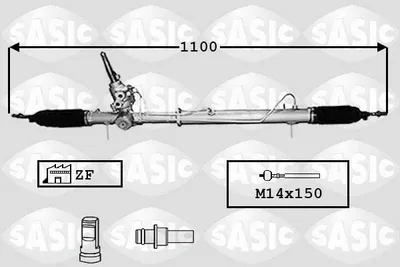 Produktbild von SASIC 7170046 Lenkgetriebe für CITROËN C5 III Kombi (RW)