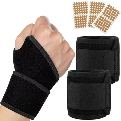 Produktbild von 2 Stück Handgelenkstütze Sport Handgelenkbandage Sehnenscheidenentzündung Schmerzlinderung Arthritis Handgelenkstütze für Sport und Alltag Handgelenk