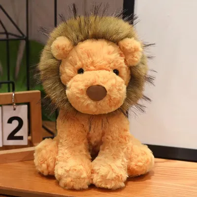 Produktbild von Löwe Kuscheltier 23cm Plüsch Spielzeug Kinder Puppe Zimmer Deko Geschenk Mädchen Jungen weich