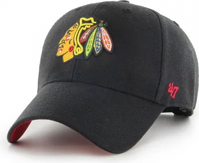 Zdjęcie produktu dla Chicago Blackhawks NHL '47 MVP Ballpark Snap Black 56-61 cm Czapka z daszkiem