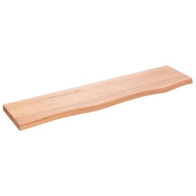 Obrázok produktu pre vidaXL Nástenná polica svetlohnedá 80x20x2 cm Dubový masív